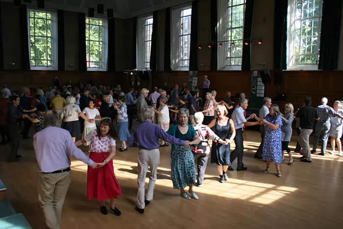 People dancing in a hall